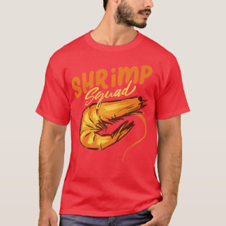 T-shirt Crevettes Squad Ironie Dit Manger Des Fruits De Me