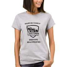 Crew de pelouse jumelage famille chemise maman bea