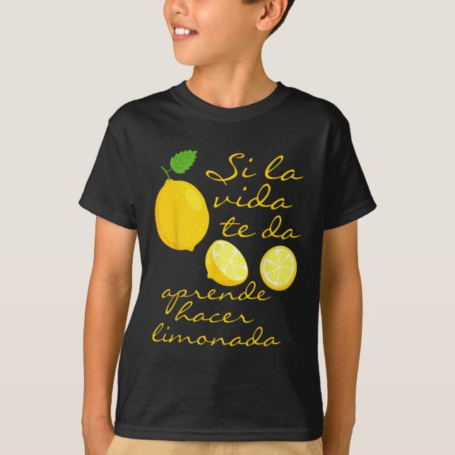 T-shirt Crew Lemonade Si La Vie Vous Donne Des Citrons Phr (Devant)