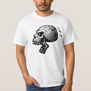 T-shirt criard du crâne B&W