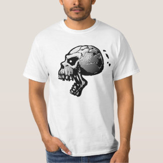T-shirt criard du crâne B&W