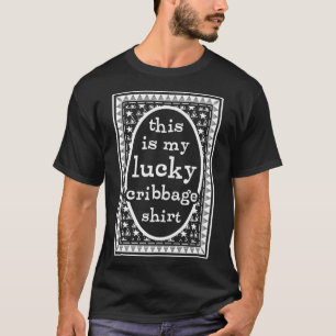 T-shirt Cribbage Funny Ceci est My Lucky Cribbage drôle bi