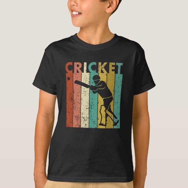 T-shirt Cricket Bowler Bat Cricketer (Devant)