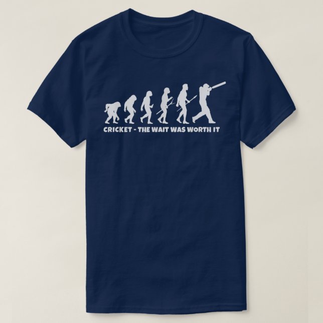 T-shirt Cricket Evolution for Cricket Sports Player Funny  (Design devant)