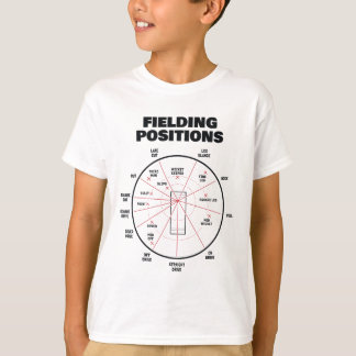 T-shirt Cricket Fielding Positions Shirt Fielder Cricket 