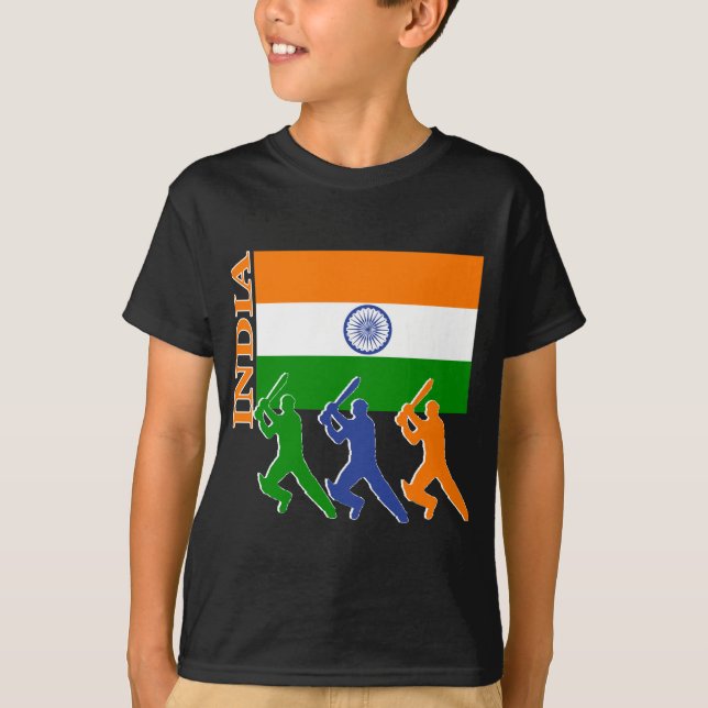 T-shirt Cricket Inde (Devant)