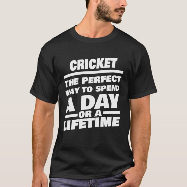 T-shirt Cricket Lifetime Saying  Cricket Player (Devant)