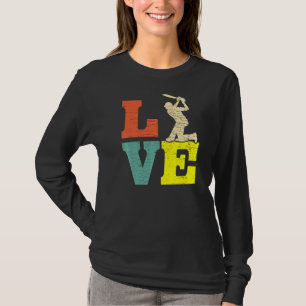 T-shirt Cricket Love Batsman Cricket Players