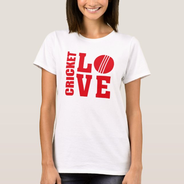 T-shirt Cricket Love, Cricket (Devant)