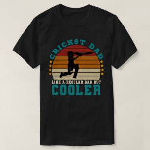 T-shirt Cricket papa comme un papa ordinaire mais Glacière