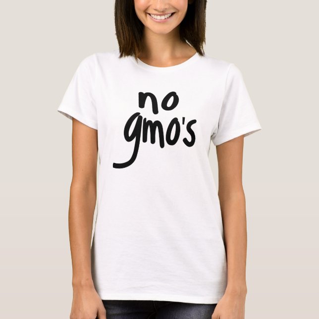 T-shirt Criez Non aux OGM Protégez notre alimentation (Devant)