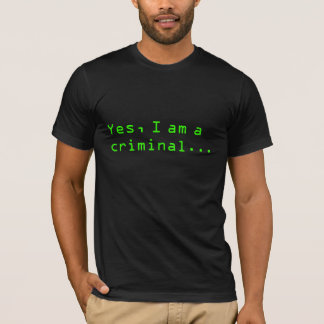 T-shirt Crime de curiosité