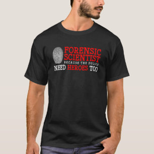 T-shirt Criminologie, médecine légale, coroner et médecine