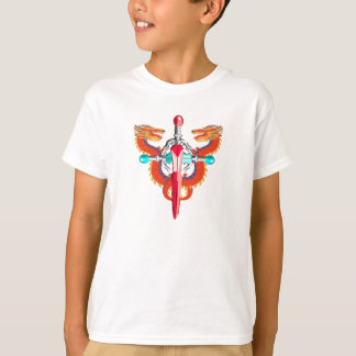 T-shirt Crimson Winged Dragon Sword