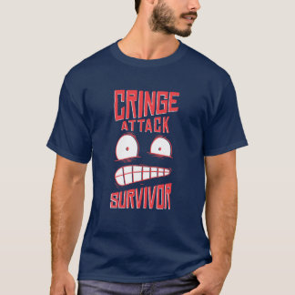 T-shirt Cringe Attack Survivor Funny Pun Amateurs de plais