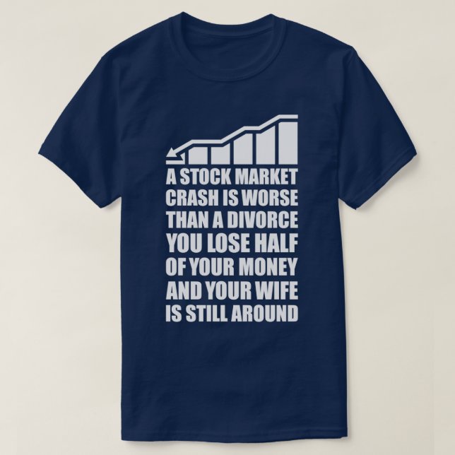 T-shirt Crise du marché stock (Design devant)