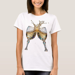 T-shirt Crisp Silver À LA SANTÉ Wearable Art