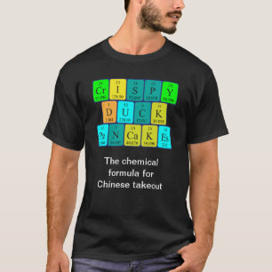 T-shirt Crispy Duck Pancakes table mot-shirt périodique11