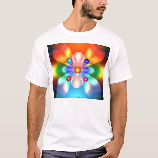 T-shirt Cristaux et flammes (Devant)