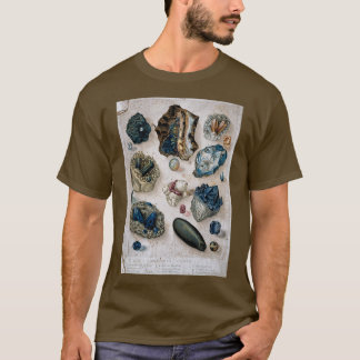 T-shirt Cristaux scientifiques géologiques antiques Gemsto