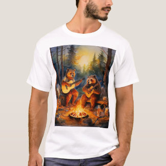 T-shirt "Critère de feu de camp : Hilarious Animal Camping