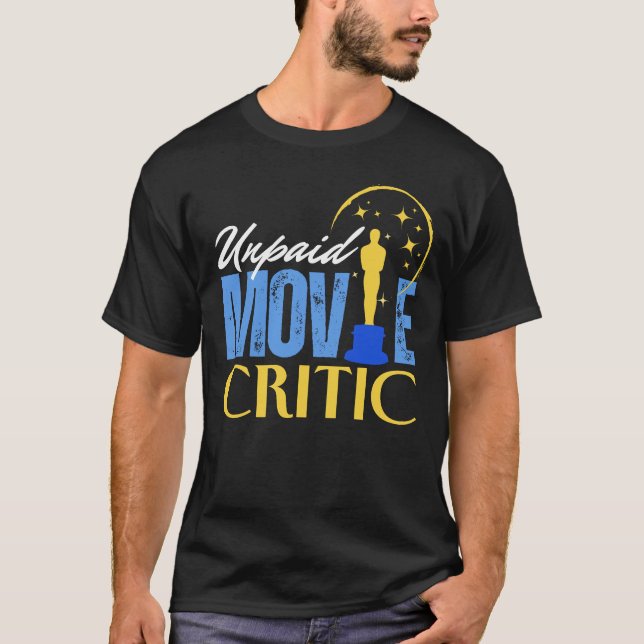 T-shirt Critique de film non payé (Devant)