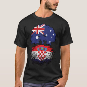 T-shirt Croatie Australien Croate Racines d'arbre