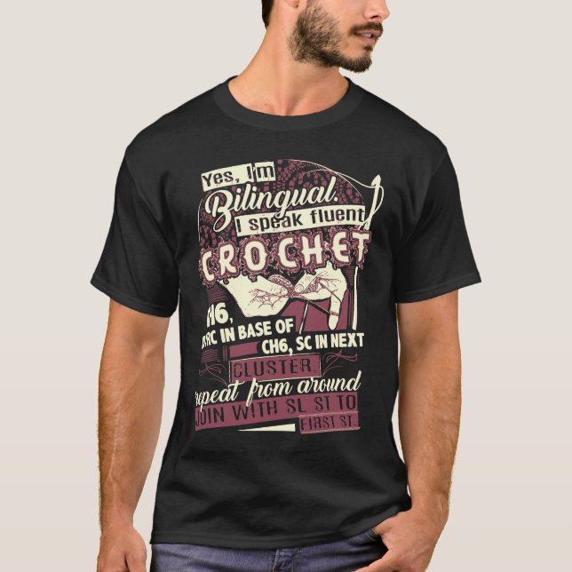 T-shirt Crochet - Fin Bientôt - Crochet (Devant)