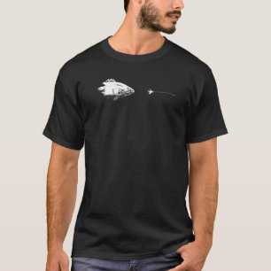 T-shirt Crochet Graphique Pêche à la mouche Ligne Poisson