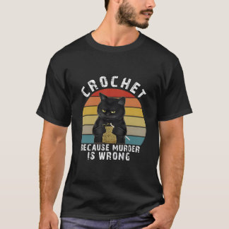 T-shirt Crochet Parce Que C'est Faux Chat