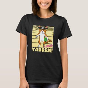 T-shirt Crochet Pun  Chat Pirate Avec La Laine Et Crochet 