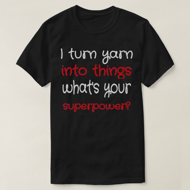 T-shirt Crocheter Knit et Crochet Knitter Crocheter pour f (Design devant)