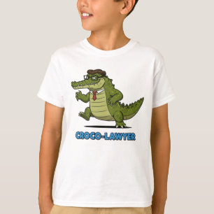 T-shirt Croco-avocat : Justice avec style