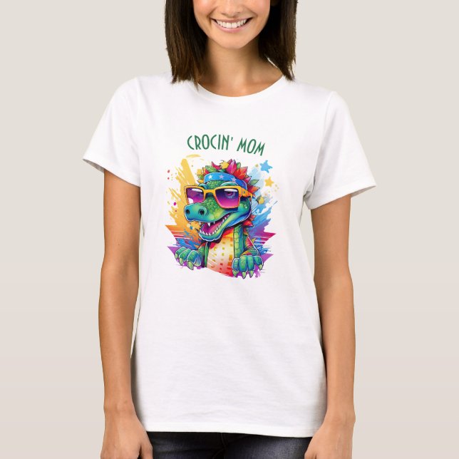 T-shirt Crocodile Anniversaire Maman Correspondant (Devant)