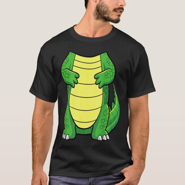 T-shirt Crocodile Body Shirt Adult Kids Men Women Alligato (Devant)