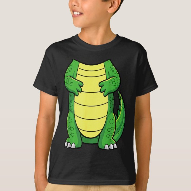 T-shirt Crocodile Body Shirt Adult Kids Men Women Alligato (Devant)