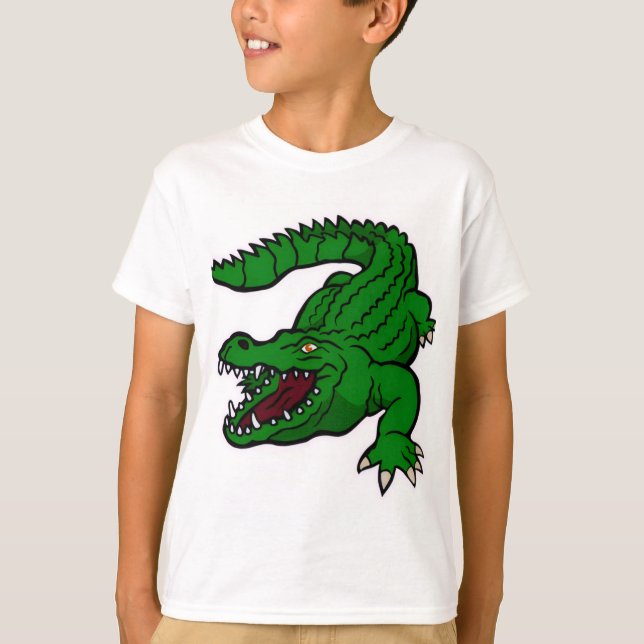 T-shirt crocodile cartoon (Devant)