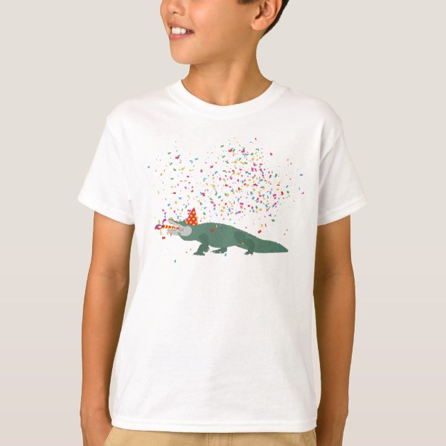 T-shirt Crocodile d'alligator - Animaux ayant une fête (Devant)