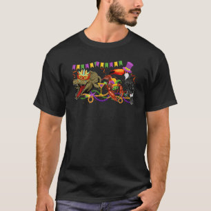 T-shirt Crocodile de Pélican de Mardi Gras Louisiane