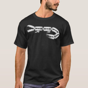 T-shirt crocodile de rasoir