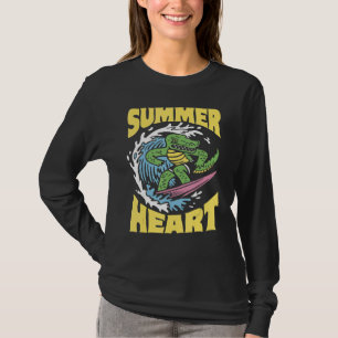 T-shirt Crocodile d'été de l'alligator du surf