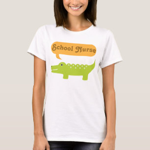 T-shirt Crocodile d'infirmière d'école