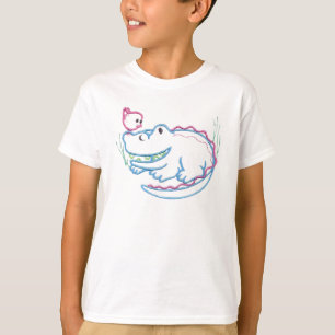 T-shirt Crocodile et oiseau heureux