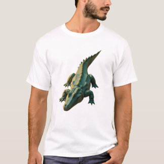 T-shirt Crocodile géométrique