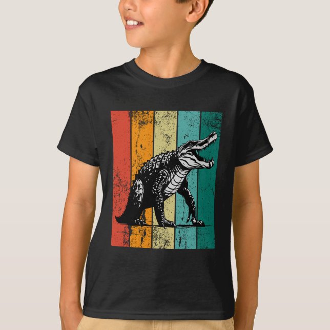 T-shirt Crocodile rétro (Devant)