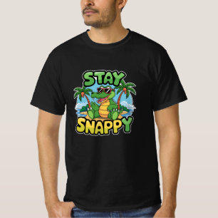 T-shirt Crocodile rétro et lunatique pour les fans