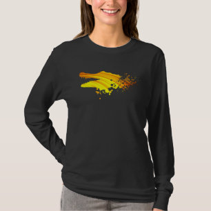 T-shirt Crocodile vintage Silhouette Reptile Alligator Cro