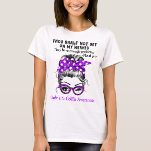 T-shirt Crohn's & Colitis Awareness Ribbon Support Cadeaux