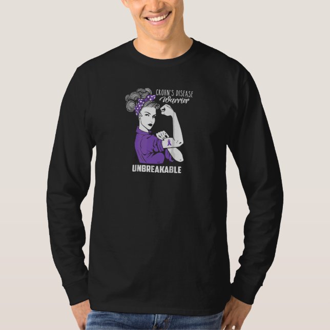 T-shirt Crohns Maladie guerrier Indestructible (Devant)