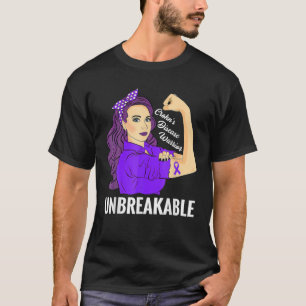 T-shirt Crohns Maladie Guerrier Indestructible Conscience